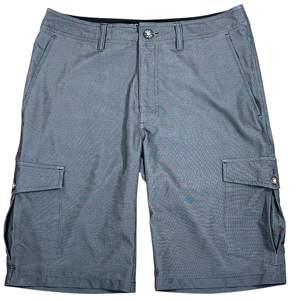 BKE Hybrid Standard Fit Cargo Shorts Men's Gray Sz 31W/23L NWOT